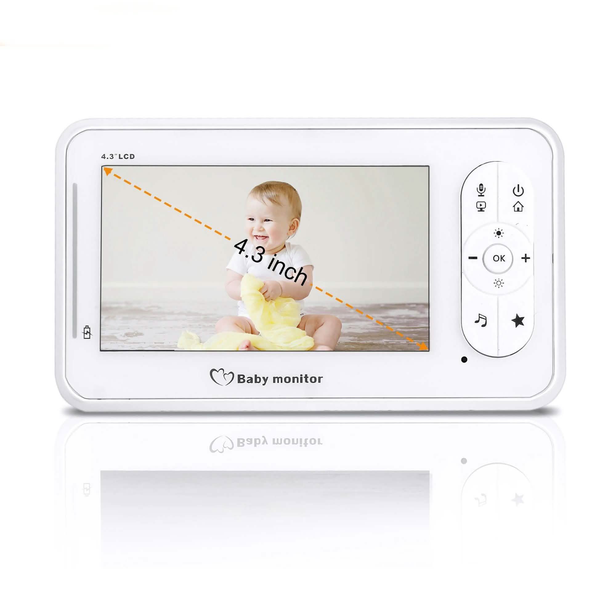4.3" Baby Monitor 2.4Ghz Wireless Camera Video 2-Way Talk