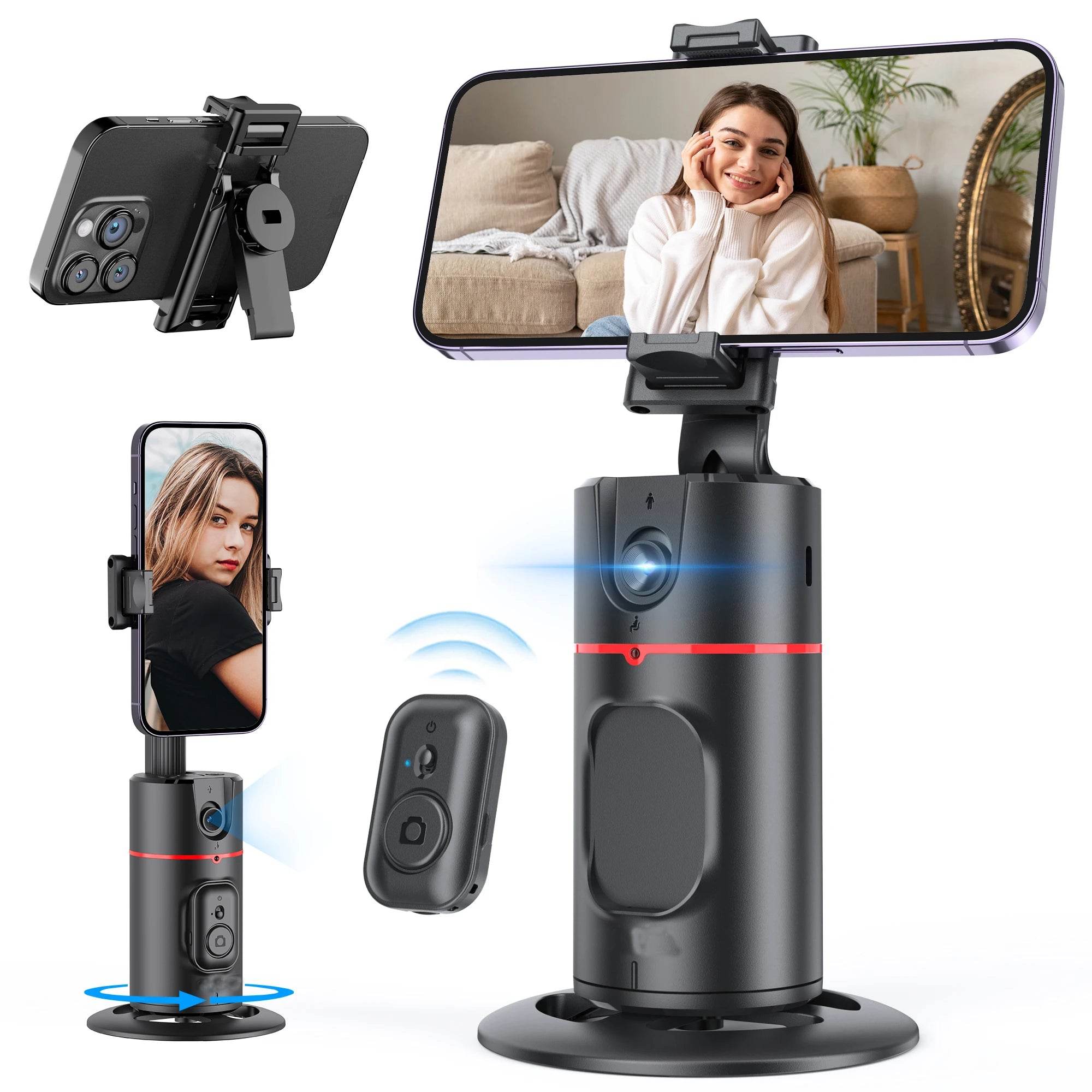 Selfieshow P02 Gimbal 360 Rotation AI Tracking Stabilizer